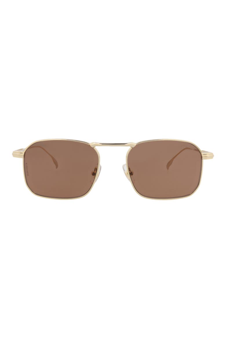 53mm Square Sunglasses, Main, color, GOLD GOLD BROWN