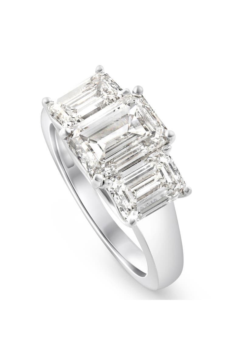 Bliss Diamond 3.55Ct TW Emerald Cut Three Stone Engagement Ring 14k Gold Lab Grown, Alternate, color, 