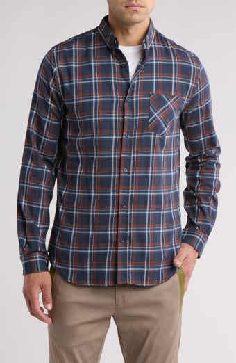 Ben Sherman Winter Madras Check Stretch Cotton Button-Down Shirt