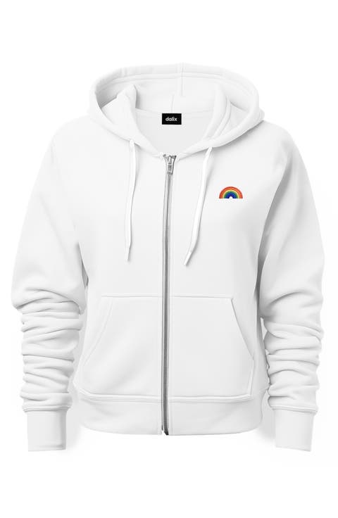 Rainbow Zip Hoodie