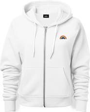 Dalix Rainbow Zip Hoodie