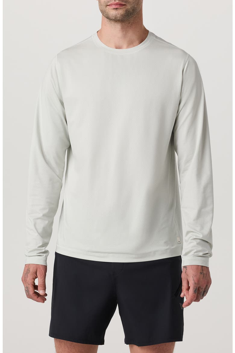 Long Sleeve Tradewind Performance Tee 2.0, Main, color, MINERAL HEATHER