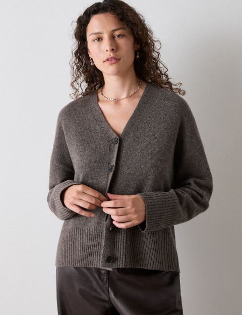 Wool V-Neck Cardigan