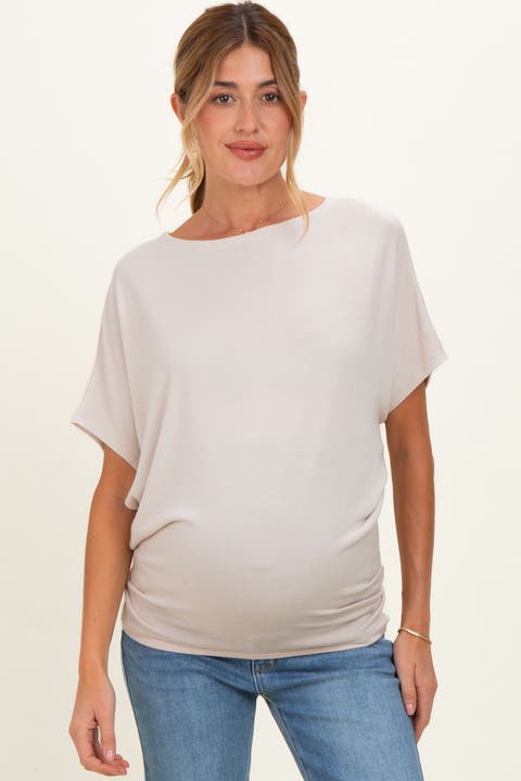 Dolman Sleeve Boat Neck Top