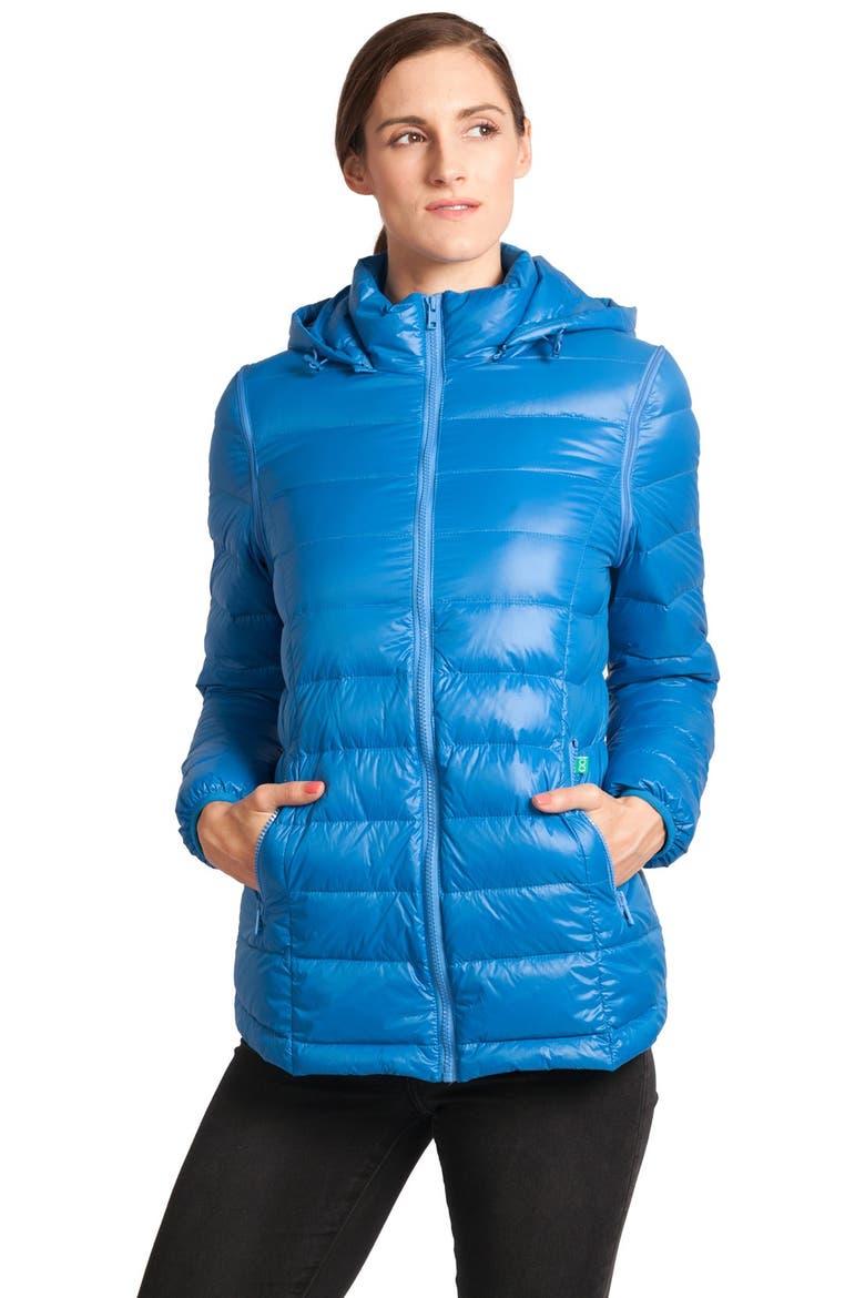 Lightweight Puffer Convertible 3-in-1 Maternity Jacket, Main, color, BLUE
