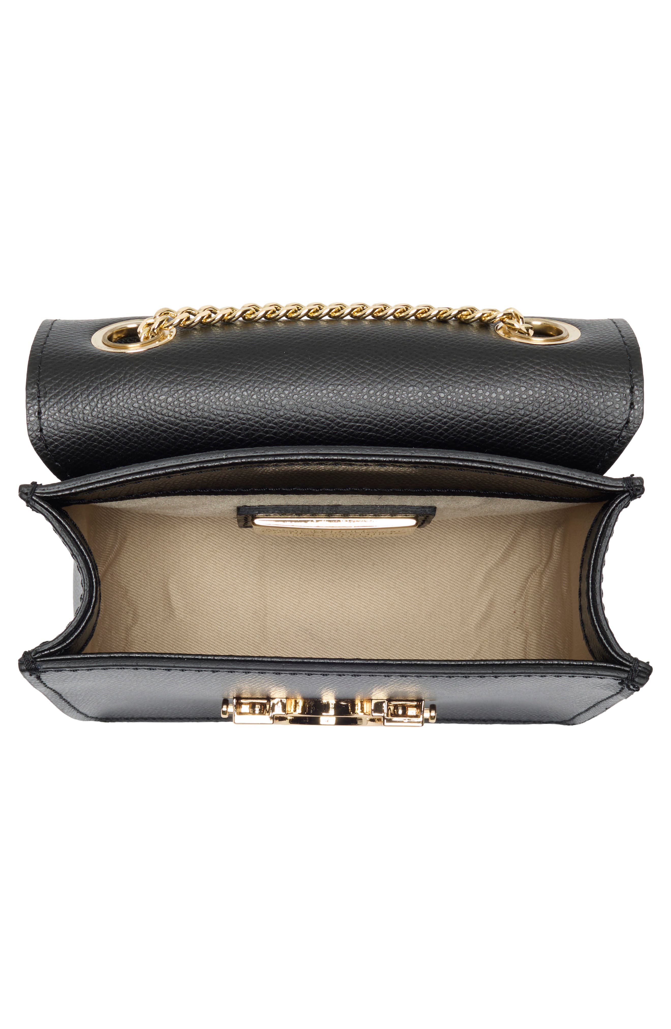 VALENTINO BY MARIO VALENTINO Bijou Bonbonniere Leather Crossbody Bag, Alternate, color, Black