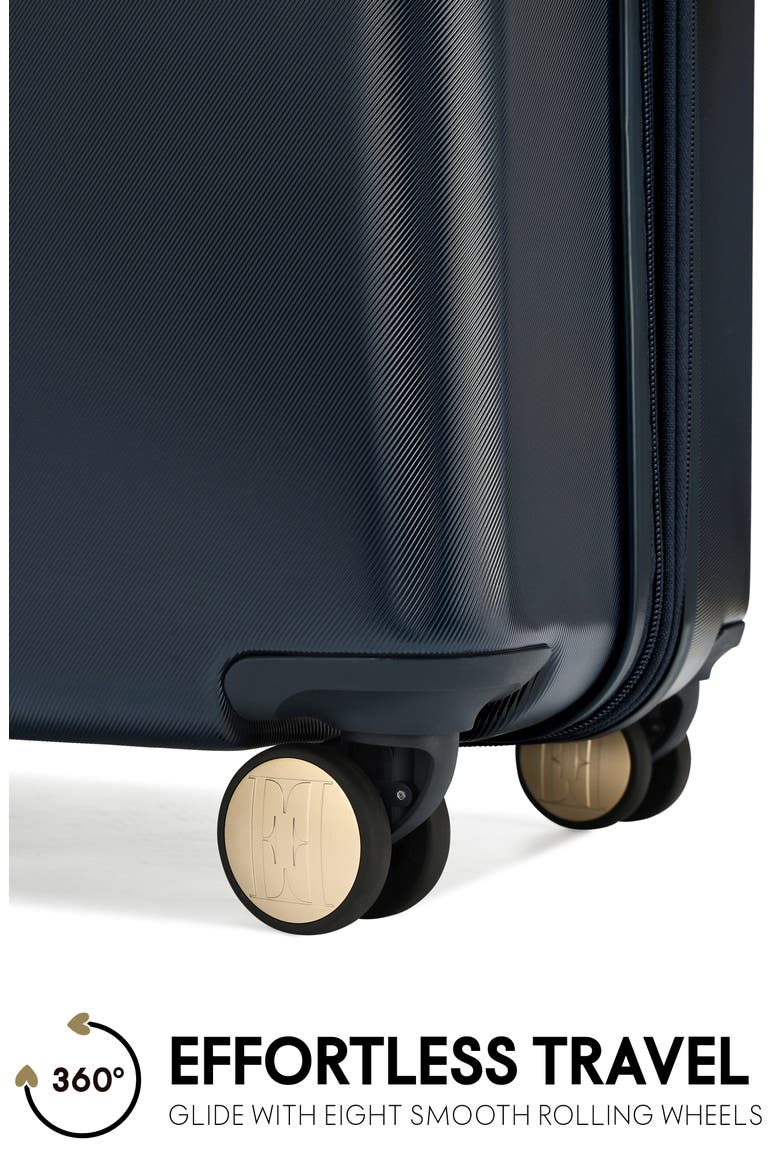 Louvre 2 Piece Expandable Polycarbonate Spinner Luggage Set, Alternate, color, Navy