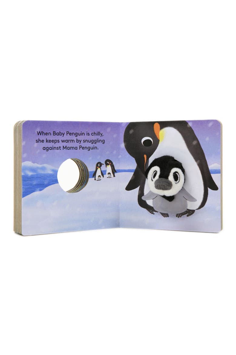 'Baby Penguin' Finger Puppet Board Book, Alternate, color, BLUE MULTICOLOR