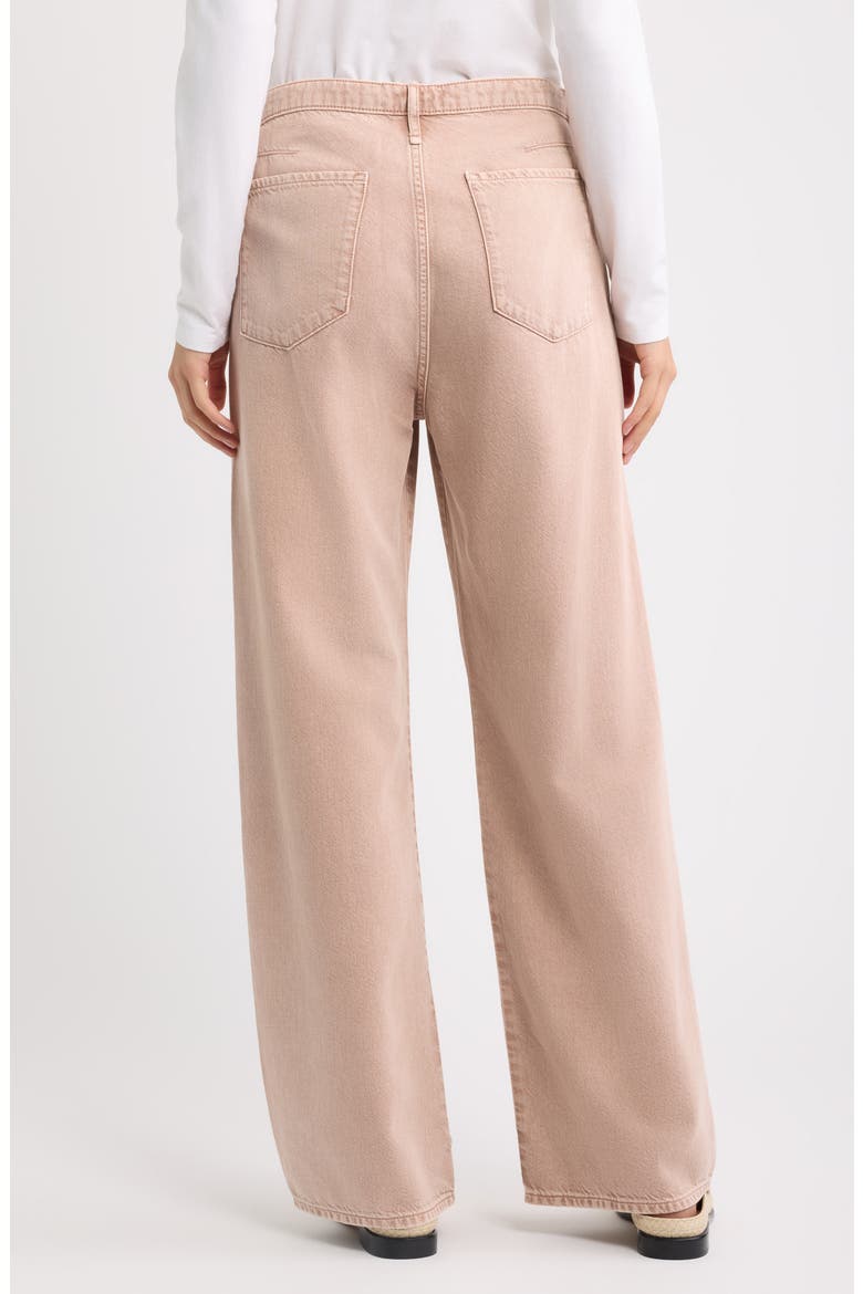 Phoebe Drawstring Wide Leg Jeans, Alternate, color, ROSE STONE