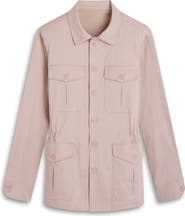 Bugatchi Linen Blend Safari Jacket