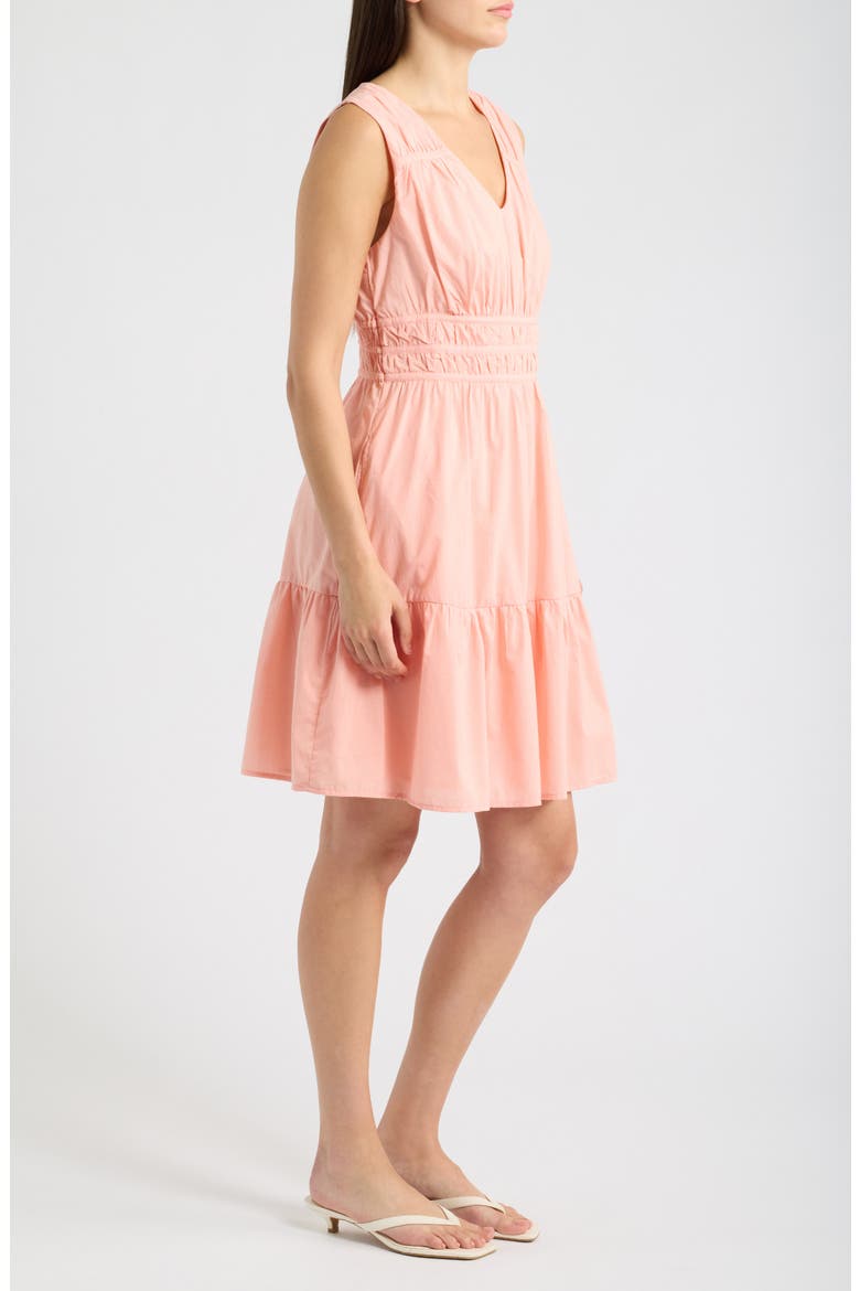 Voyage Cotton Voile Dress, Alternate, color, PEACH BLOSSOM