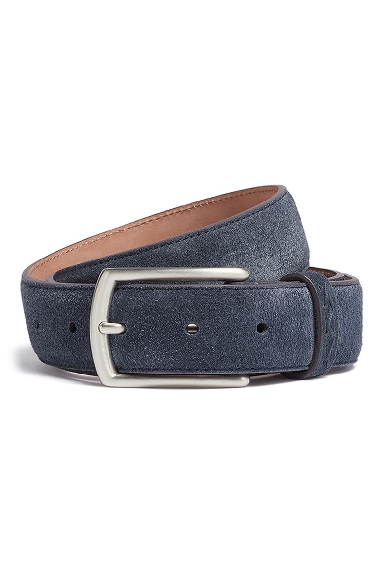 Suede Belt, Main, color, QUARTZ BLUE
