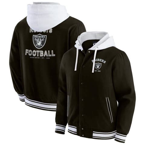 Men's Darius Rucker Collection by Fanatics Black Las Vegas Raiders Full-Snap Hoodie Jacket