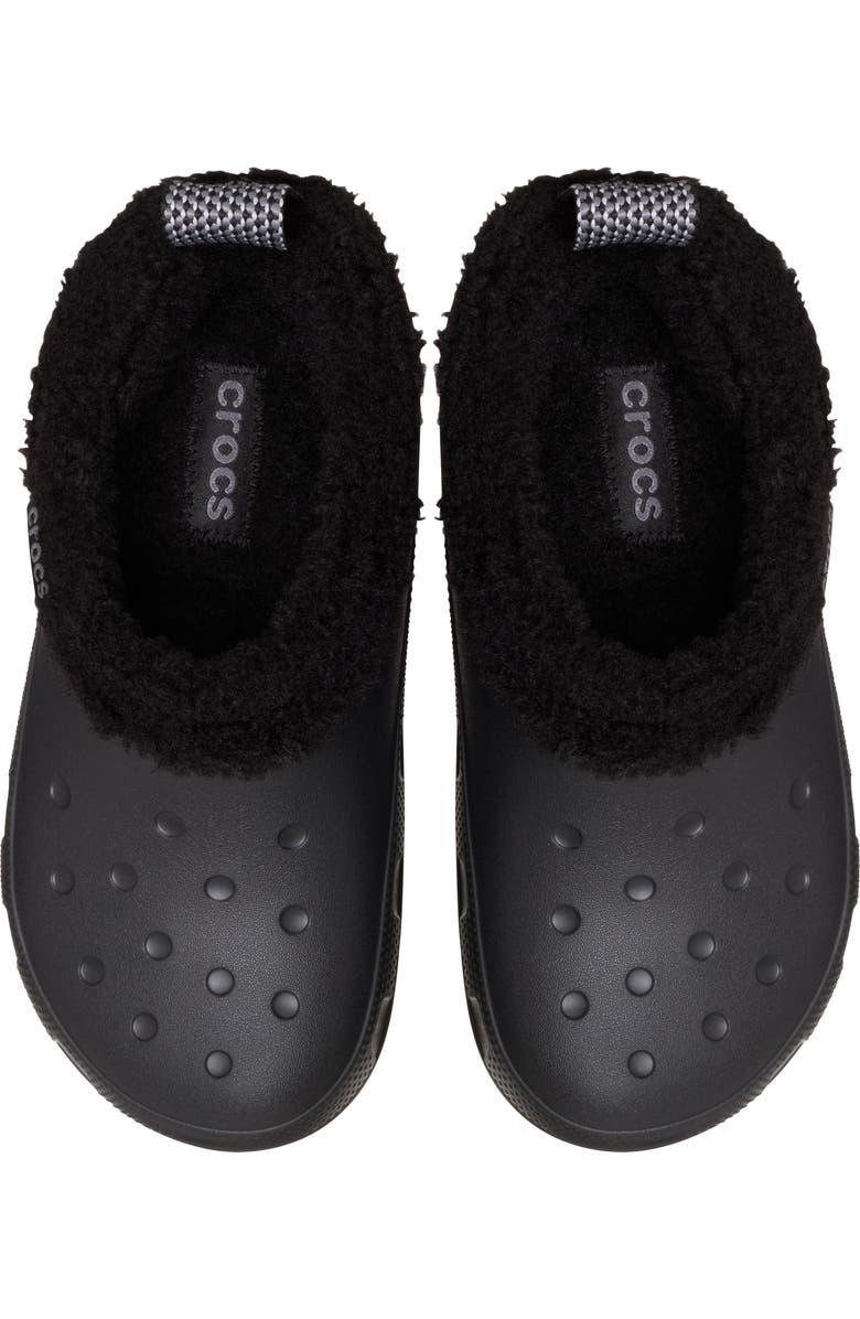 CROCS Classic Fleece Lined Shorty Clog, Alternate, color, Black