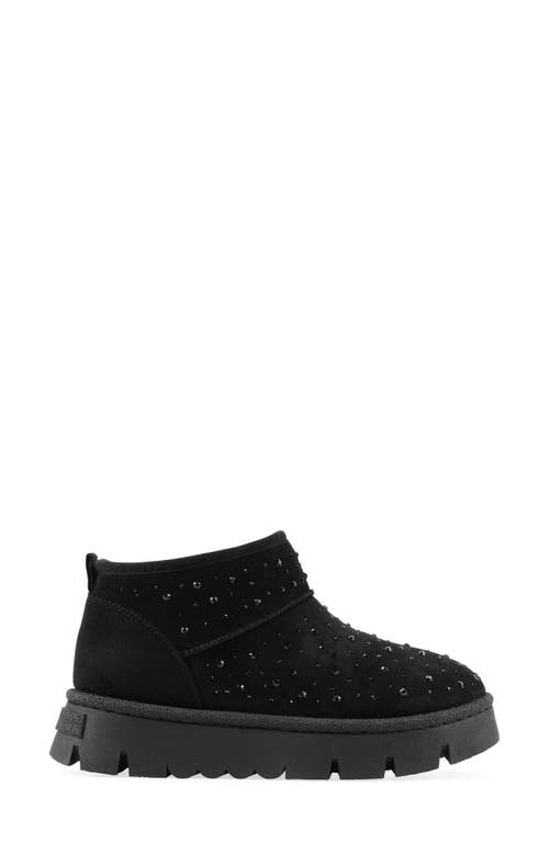 White Mountain Footwear Tomas Faux Fur Bootie In Black