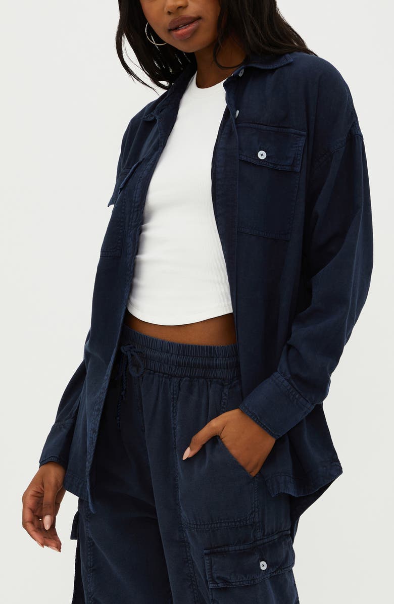 Beach Riot Coramine Cotton Blend Button-Up Shirt, Alternate, color,