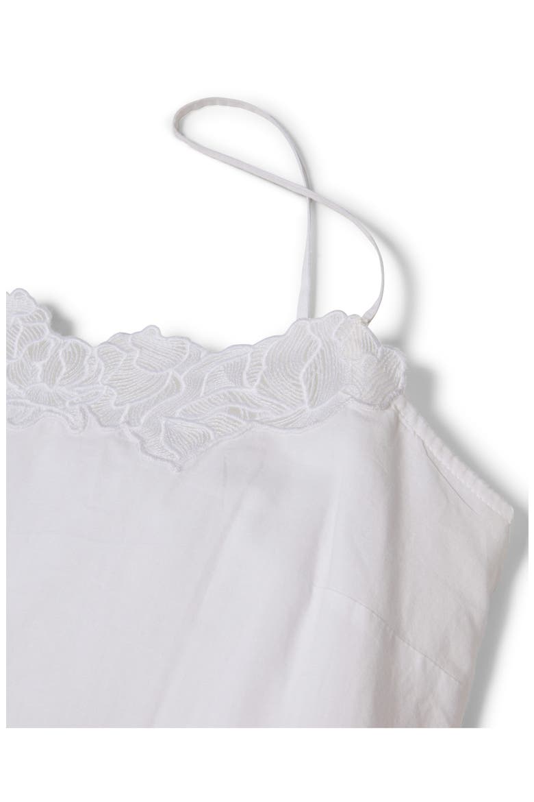 Fleur Cotton Voile Slip Nightgown, Alternate, color, WHITE