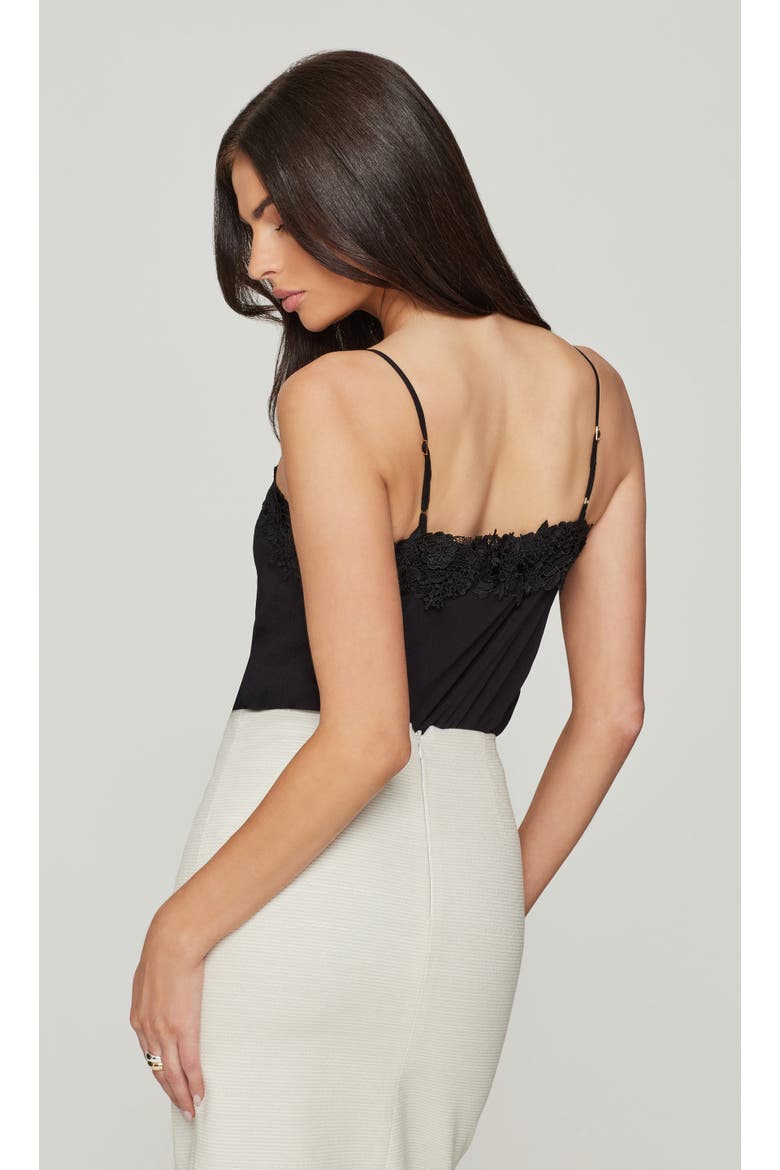 Leah Lace Combo Cami, Alternate, color, Black