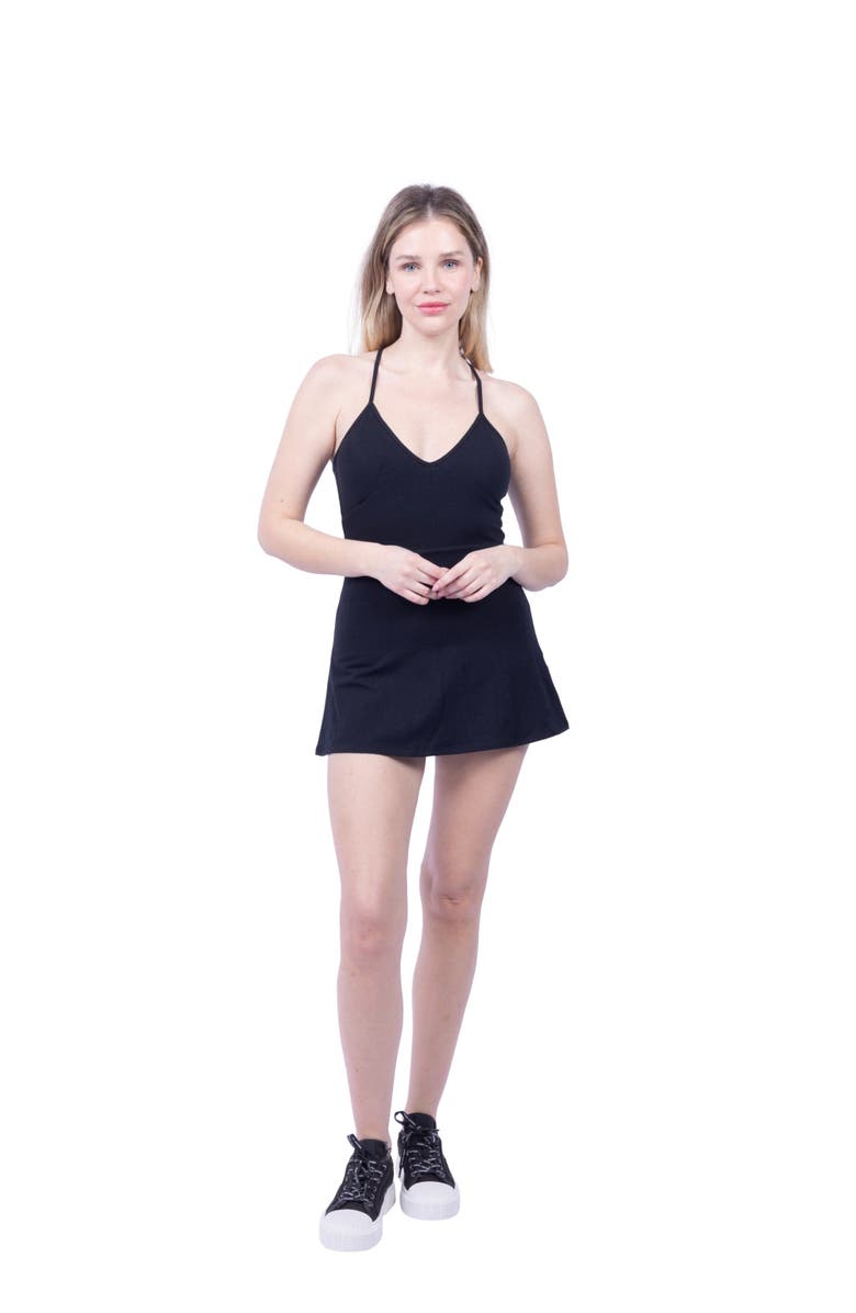 Lezat Nova Organic Cotton Sport Dress, Main, color, Black