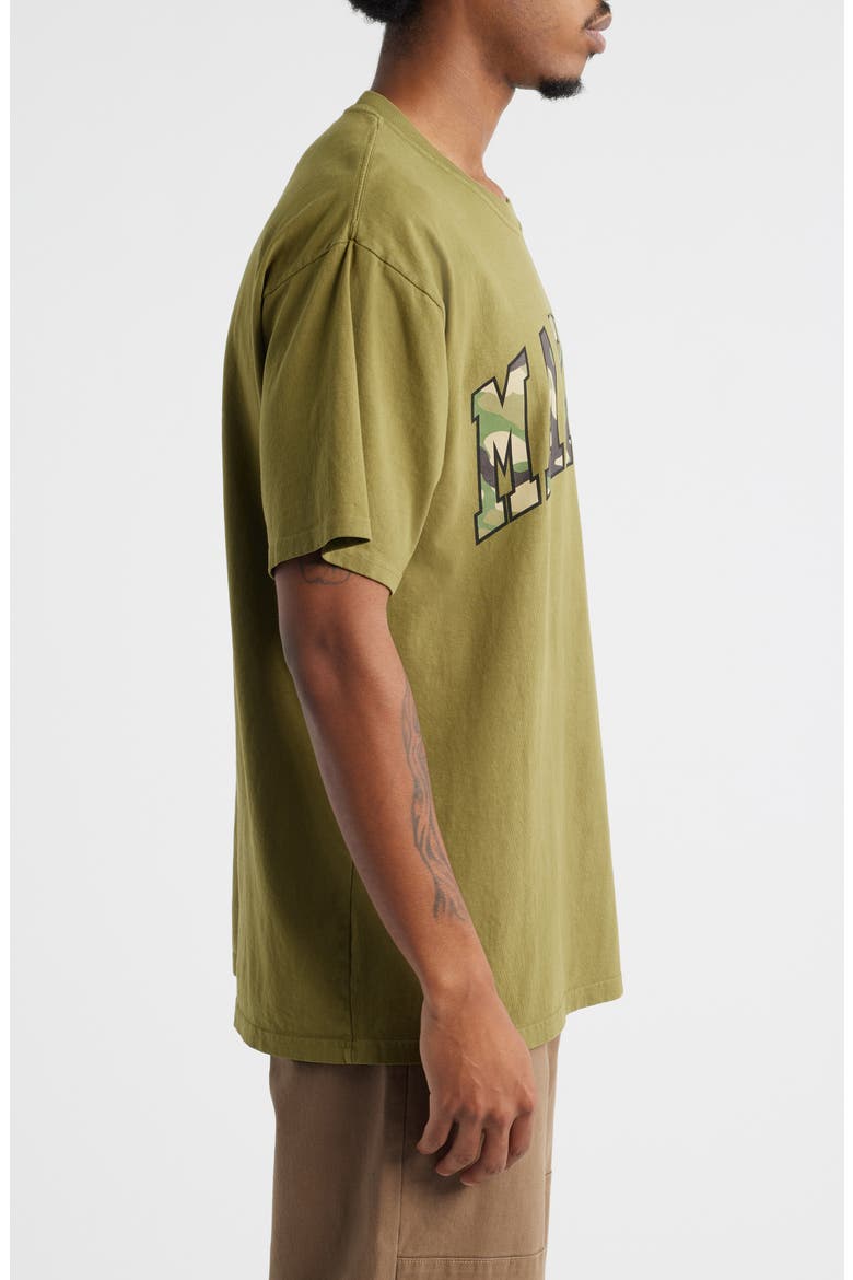Camouflage Arc Graphic T-Shirt, Alternate, color, SPHAGNUM
