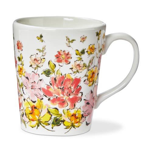 Tag In Bloom Mug Multi Earthenware Spring In White