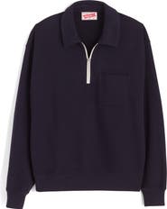 Madewell The McCarren Midweight Quarter Zip Sweatshirt