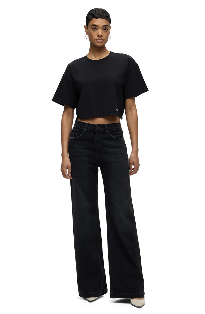 Hudson Jeans Jodie High Waist Super Wide Leg Jeans, Alternate, color, Ghost