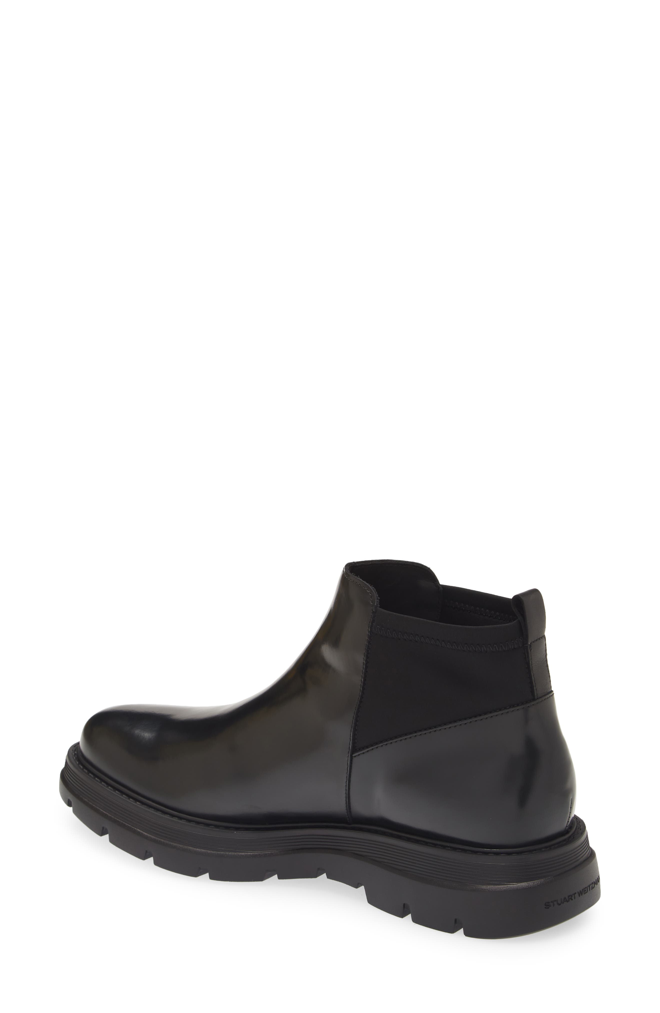 Stuart Weitzman Aiden Chelsea Boot, Alternate, color, Black