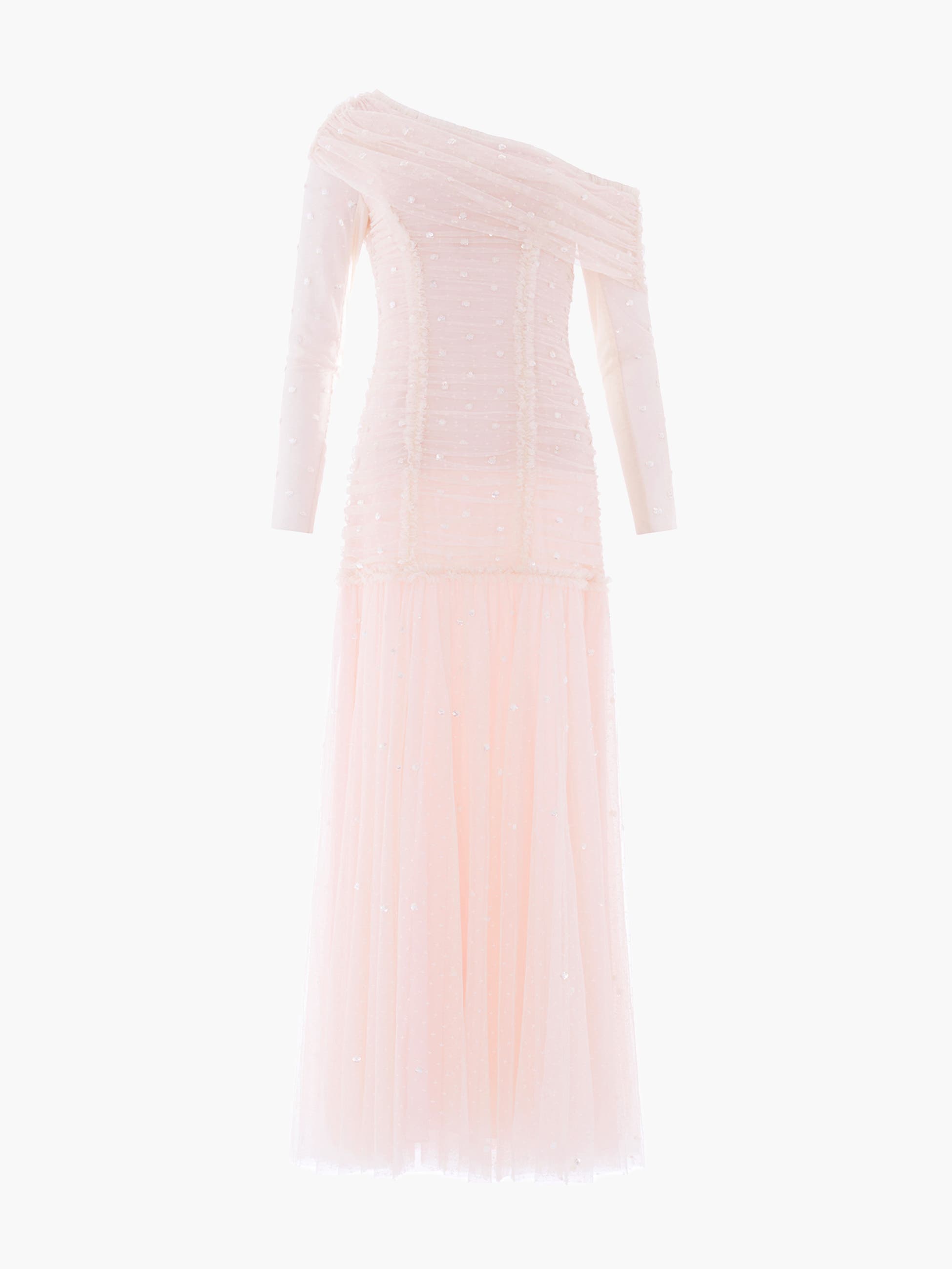 Gigi Dot One-Shoulder Ruched Gown - image 4
