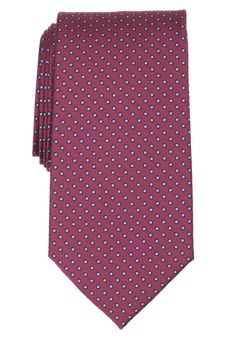 Framed Dot Tie, Main, color, RED