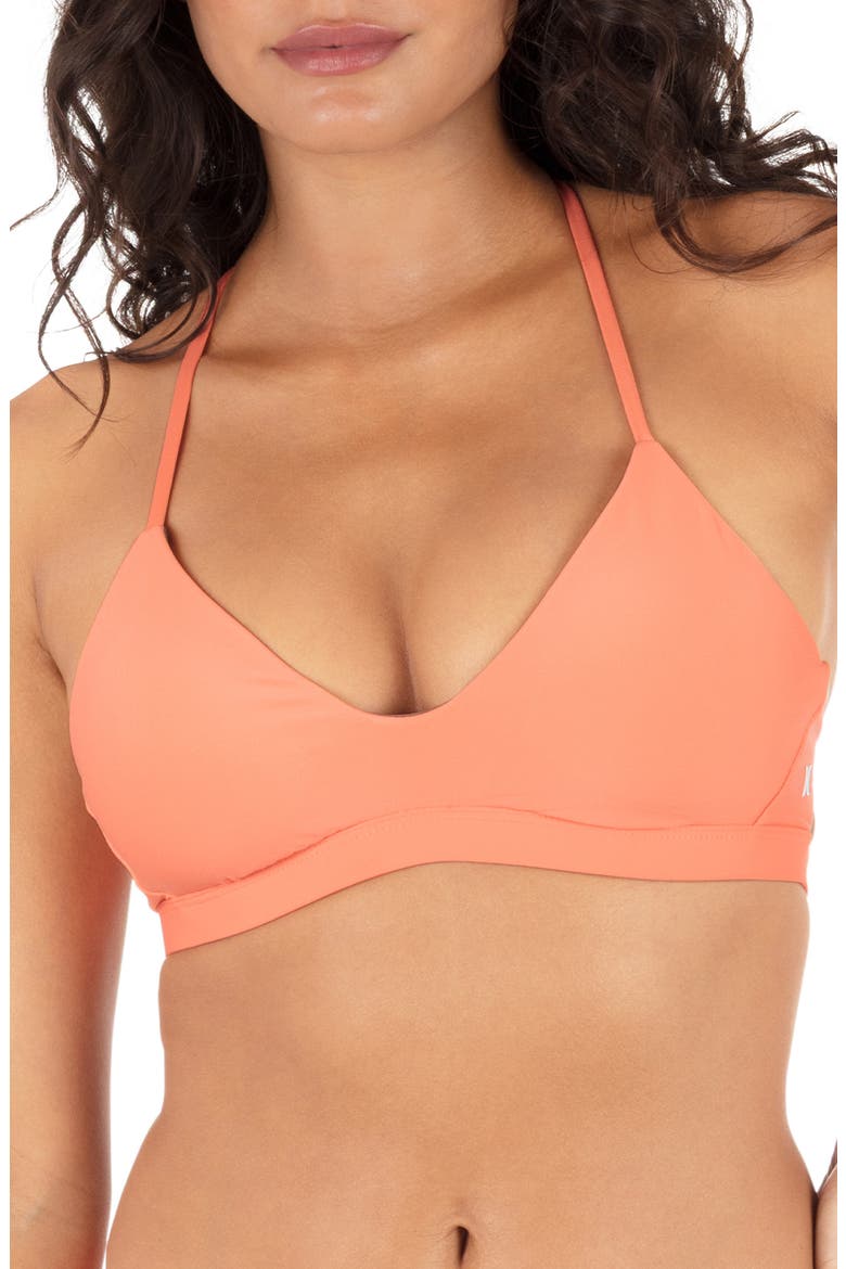 Racerback Bikini Top, Main, color, CORAL
