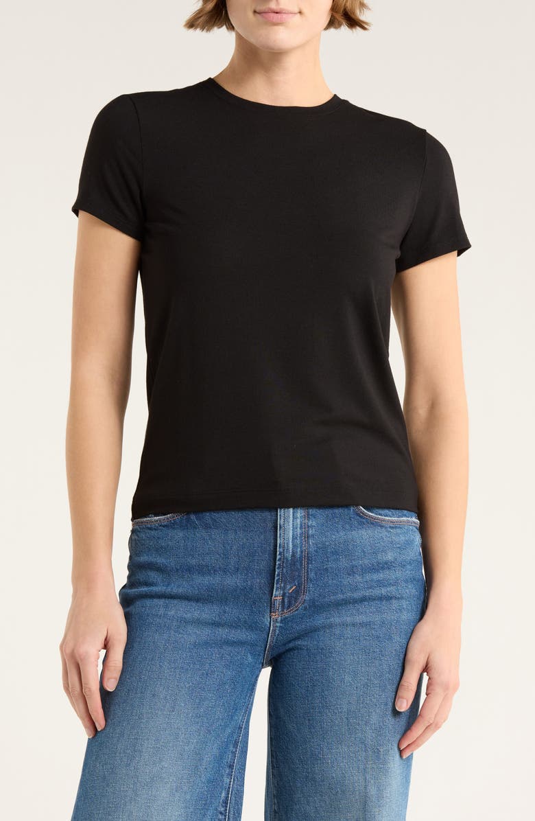 Vince Crewneck T-Shirt, Main, color, Black
