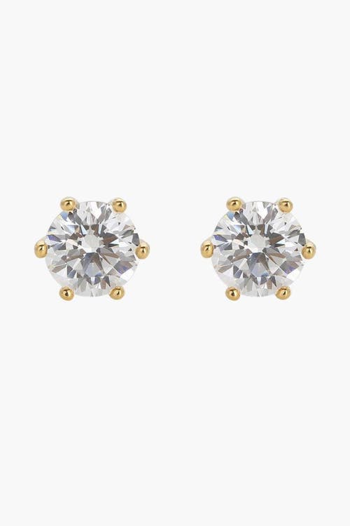 Bearfruit Jewelry Sterling Silver 18k Gold Plated Estelle Stud Earrings Sparkle Trendy at Nordstrom