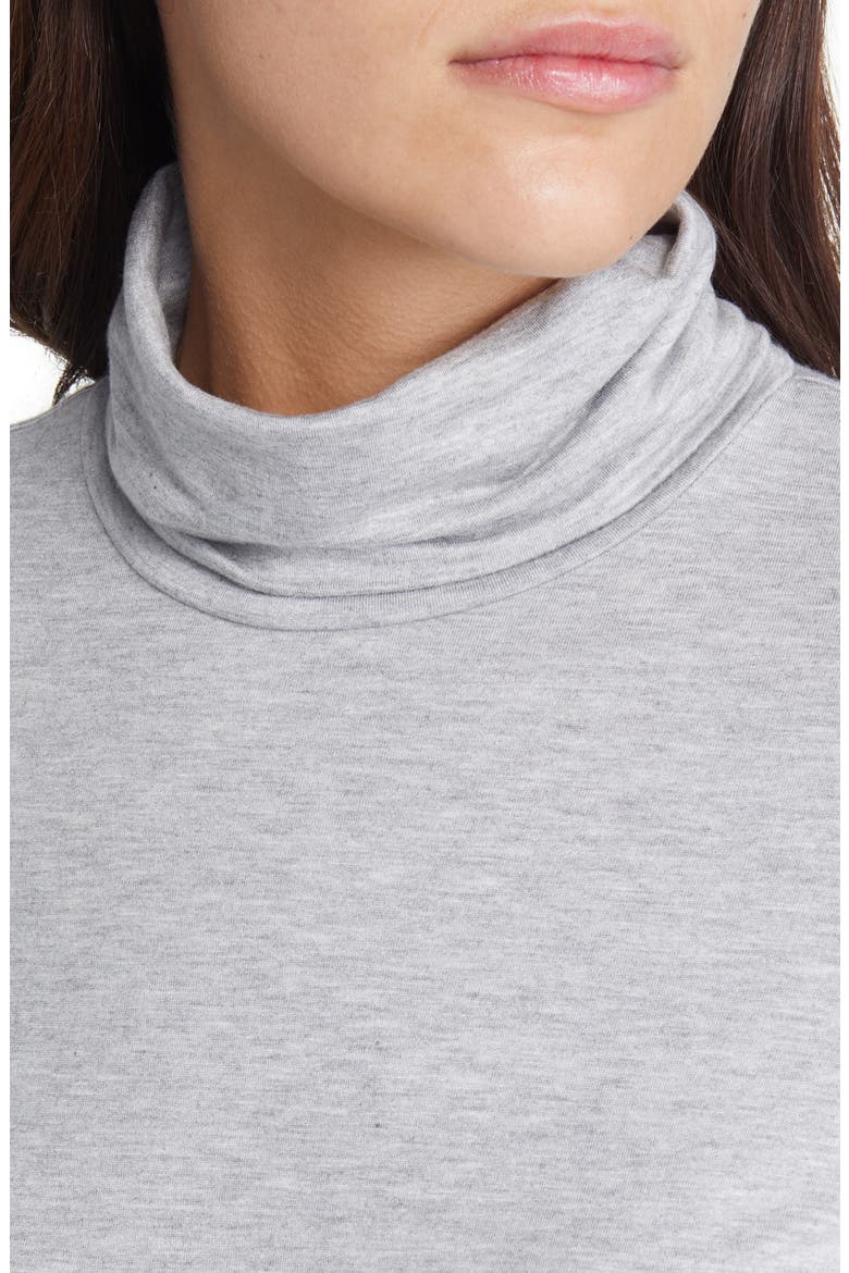 Nissa Soft Slouch Turtleneck Top, Alternate, color, GREY HEATHER
