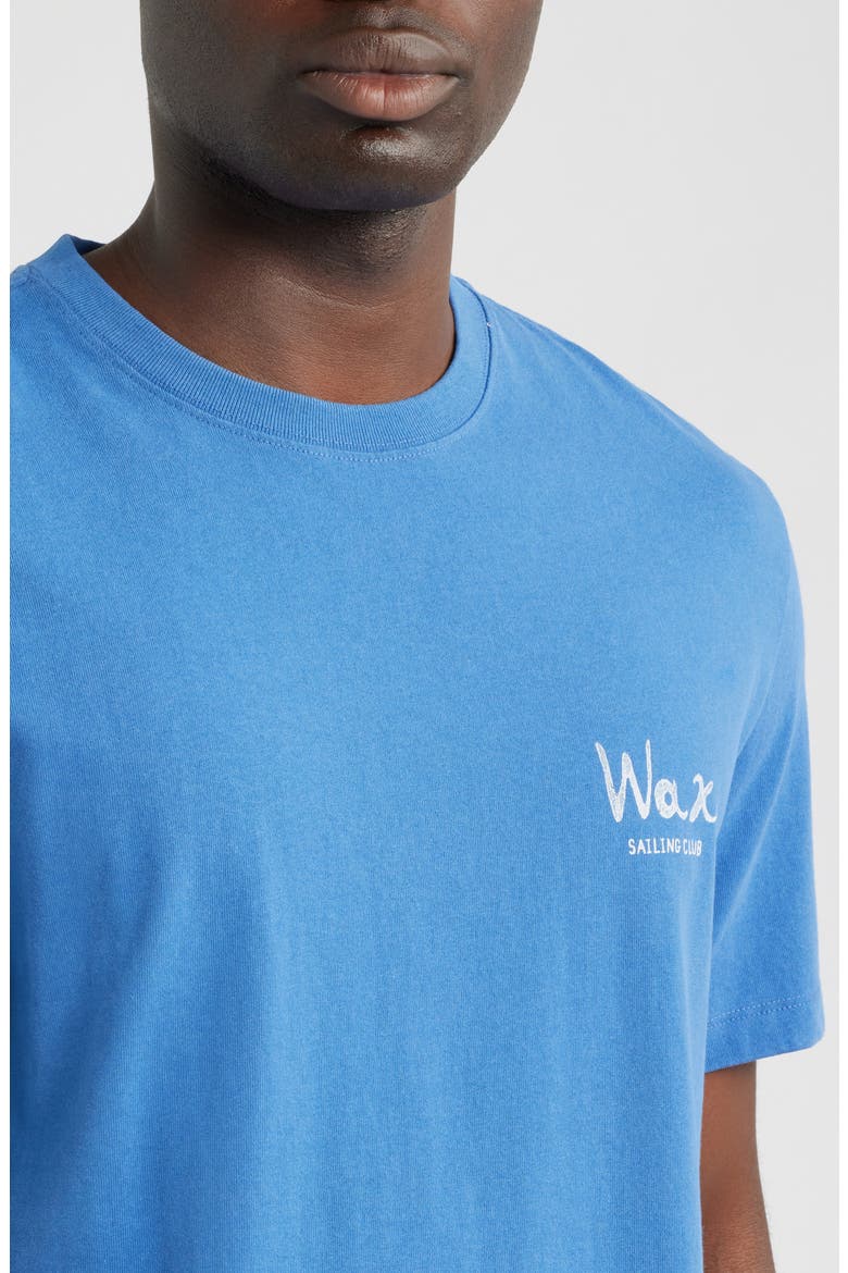 Dean Sailing Map Graphic Cotton T-Shirt, Alternate, color, BLUE / ECRU