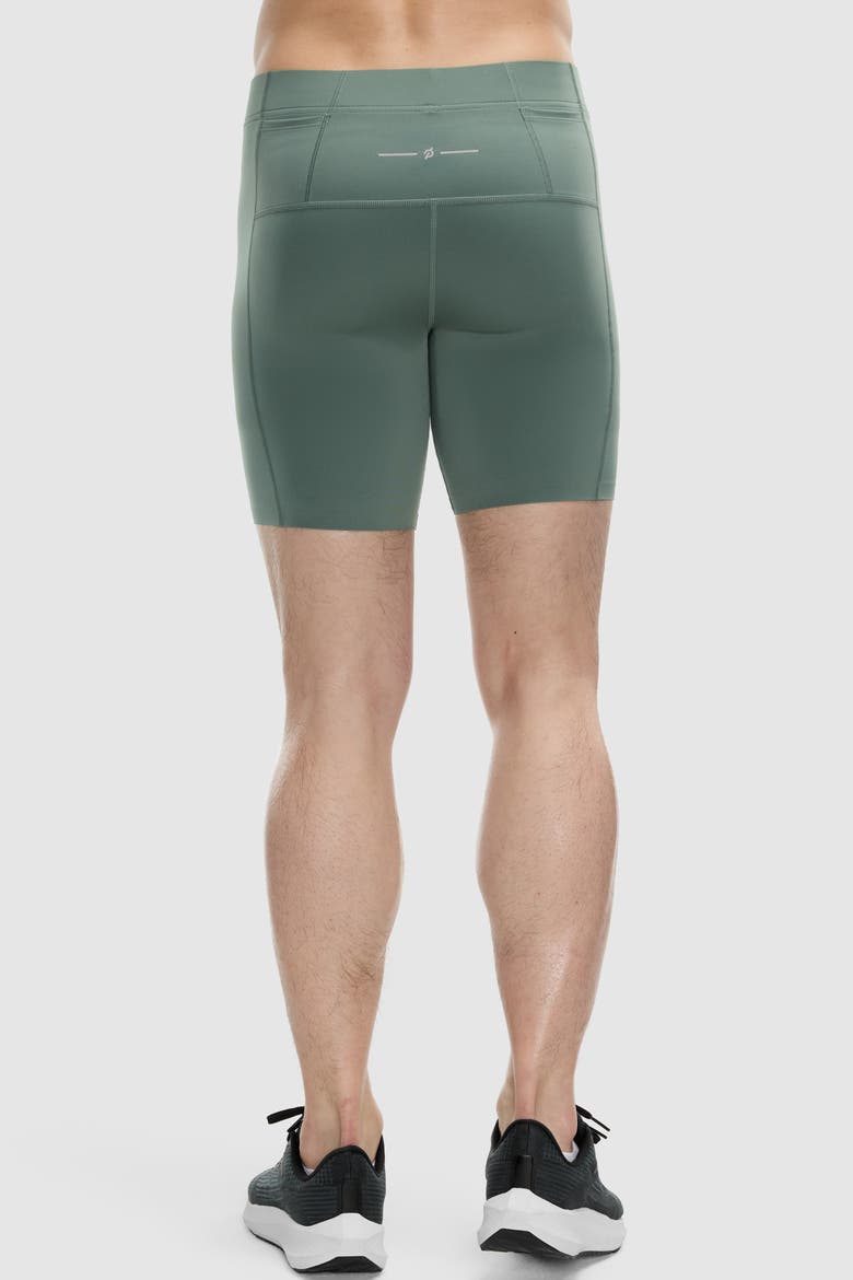 7" PaceForm Compression Run Short, Alternate, color, Soft Olive