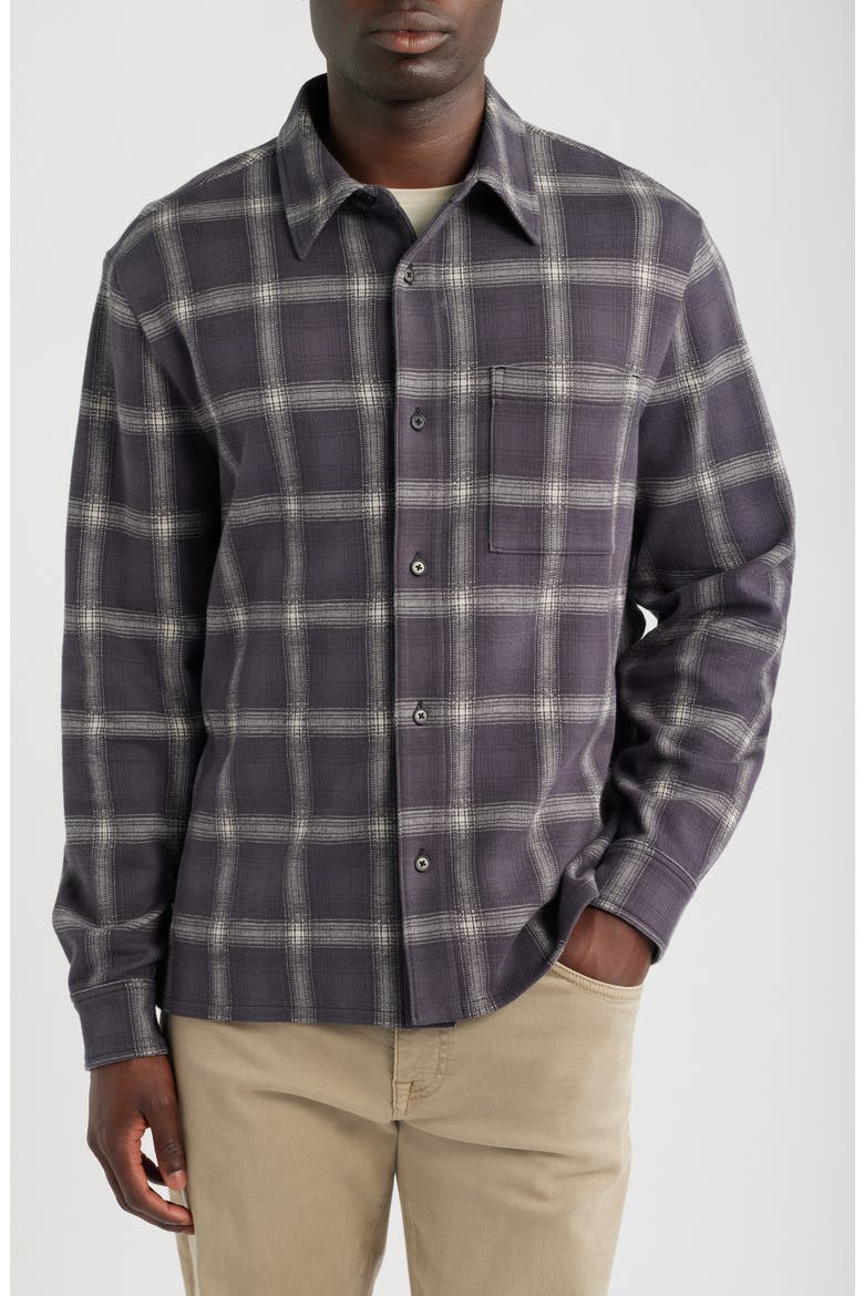 Devoe Button-Up Shirt, Alternate, color, INDUSTRIAL BLUE PLAID