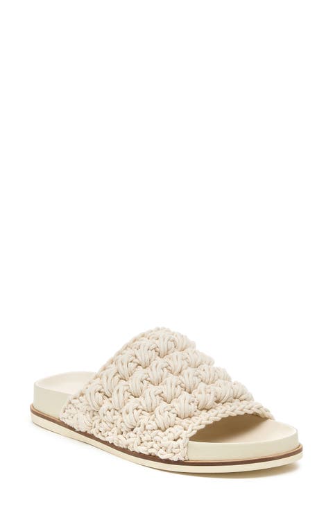 Squish Knotted Platform Slide Sandal (Women)