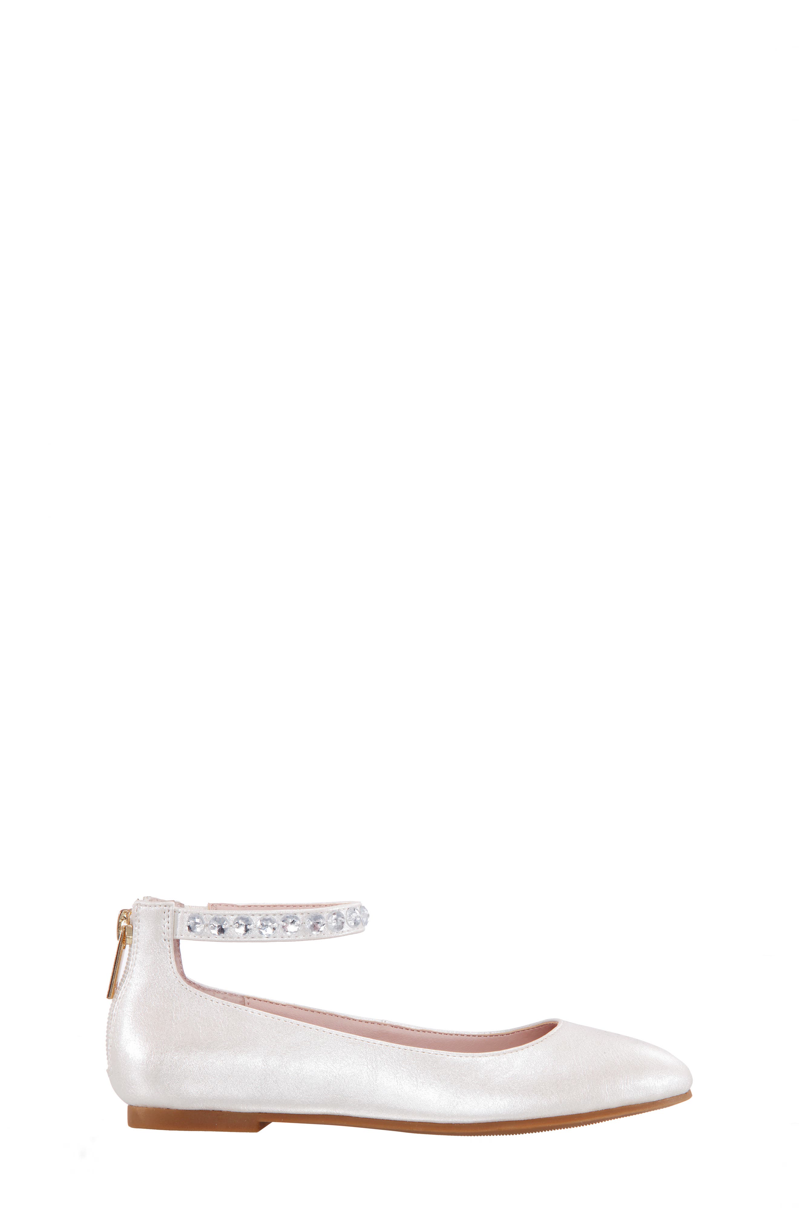 Nina Mimi Crystal Strap Ballet Flat, Alternate, color, 