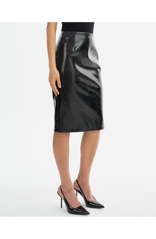 Lamarque Georgia | Faux Leather Pencil Skirt In Multi