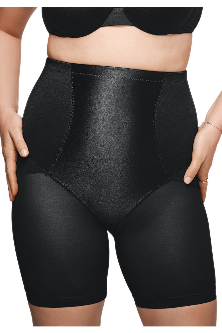 Power Shaper Firm Control Long Leg Shaper, Main, color, BLACK