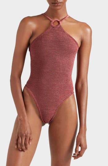 ozz oneste 照尼夢 タンクトップ Hunza G Jasmine O-Ring One-Piece Swimsuit | Nordstrom