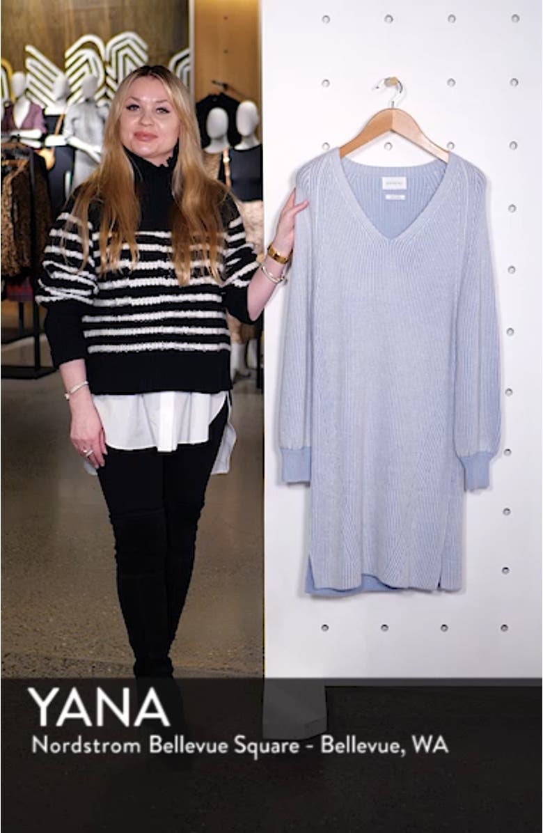 Mallory Baby Alpaca Sweater Dress, sales video thumbnail