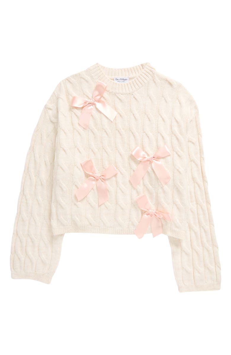 Miss Selfridge Bow Detail Sweater, Alternate, color, 
