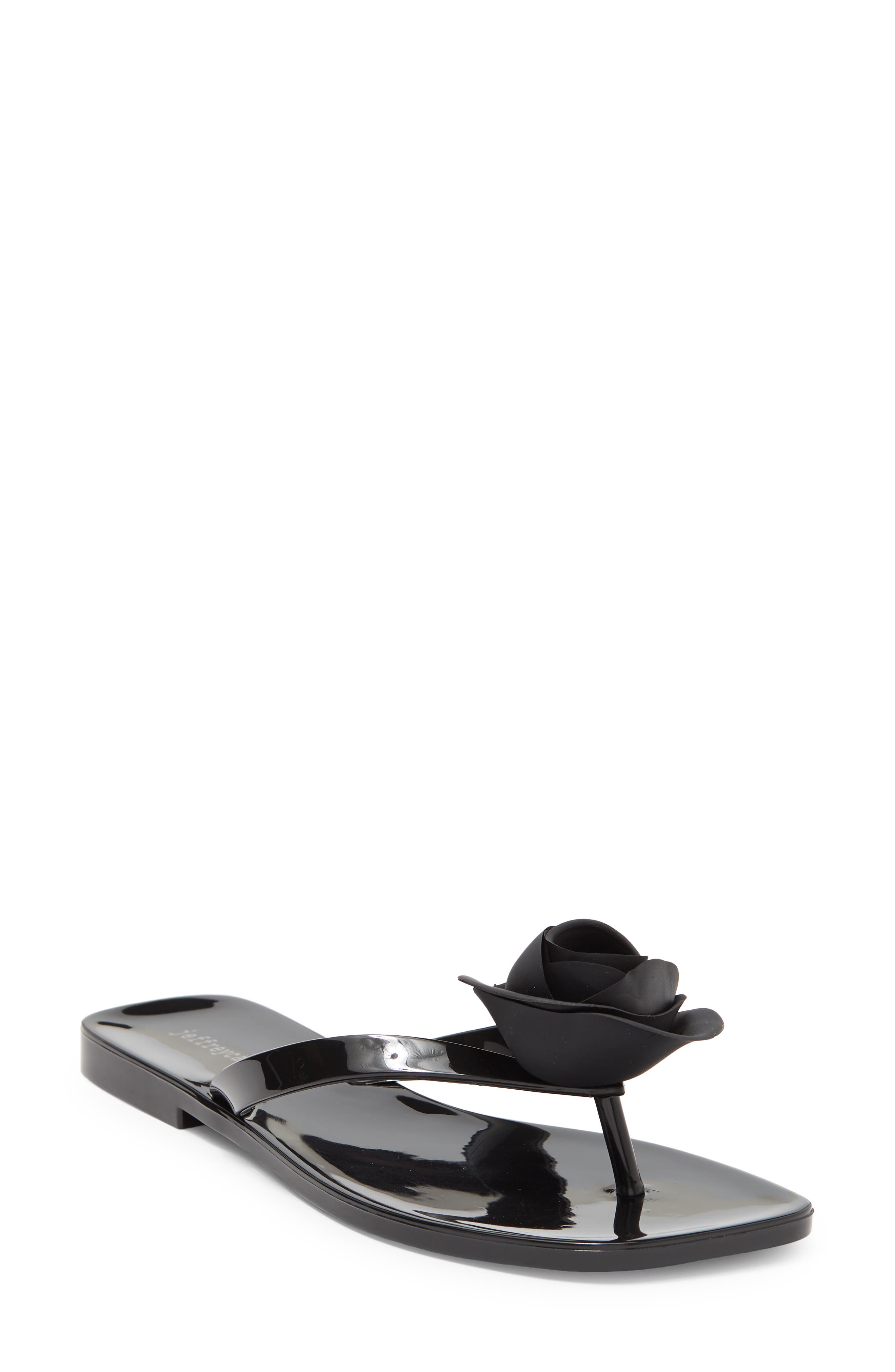 So Sweet Flip Flop, Main, color, BLACK SHINY