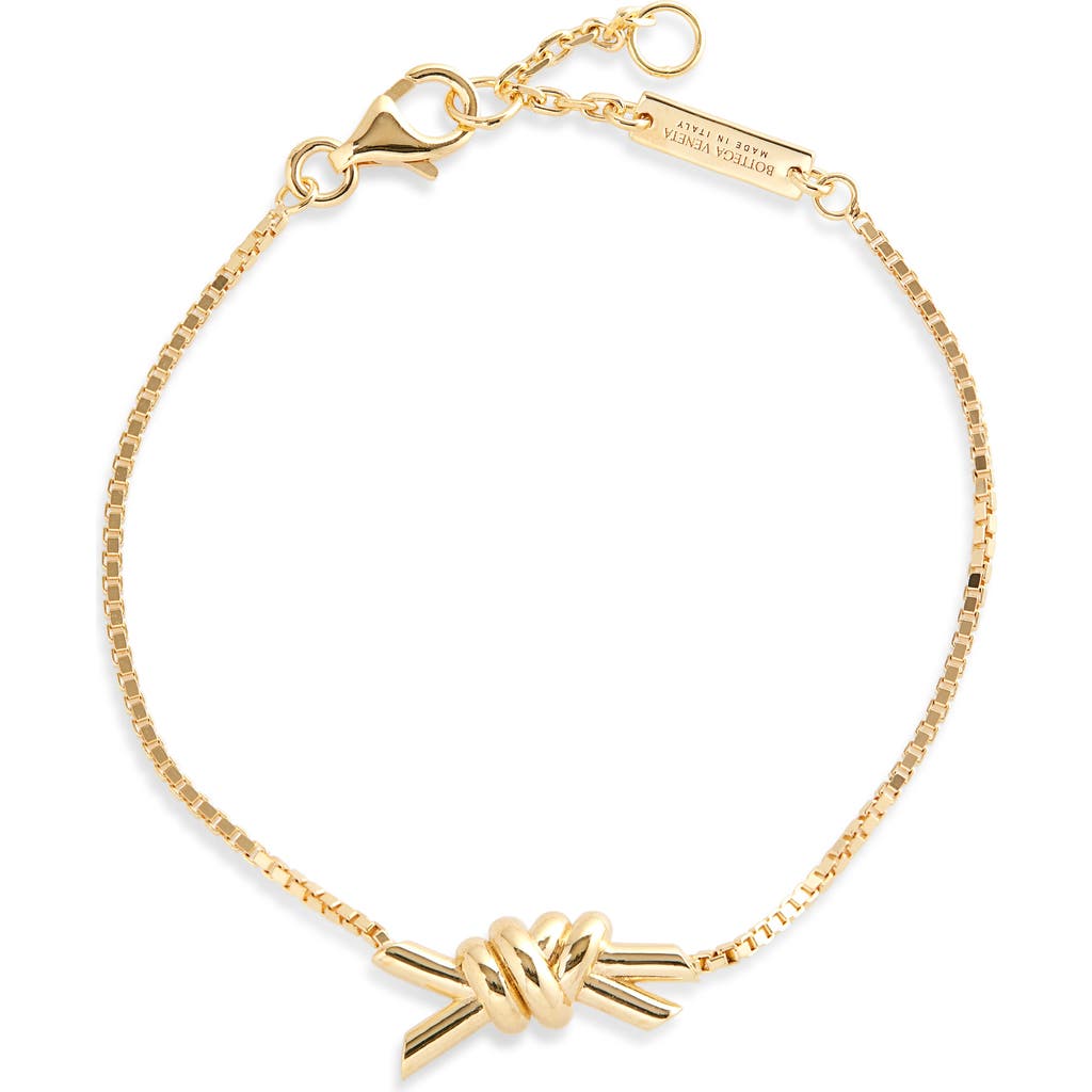 Bottega Veneta Knot Bracelet In 8120 Yellow Gold