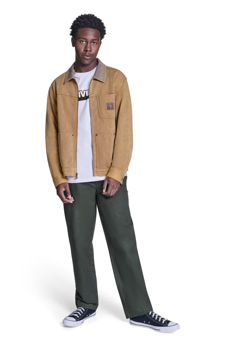 Converse Essential Zip Jacket, Alternate, color, Honey Stick