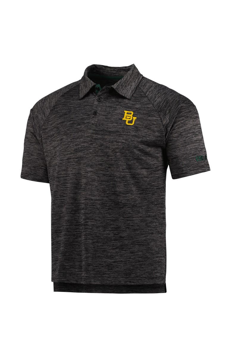 COLOSSEUM Men's Colosseum Heathered Black Baylor Bears Down Swing Polo, Alternate, color,
