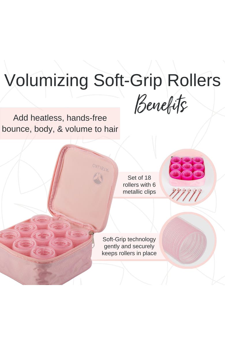 CALISTA Volumizing Soft Grip Rollers, Alternate, color, Pink-Long Set