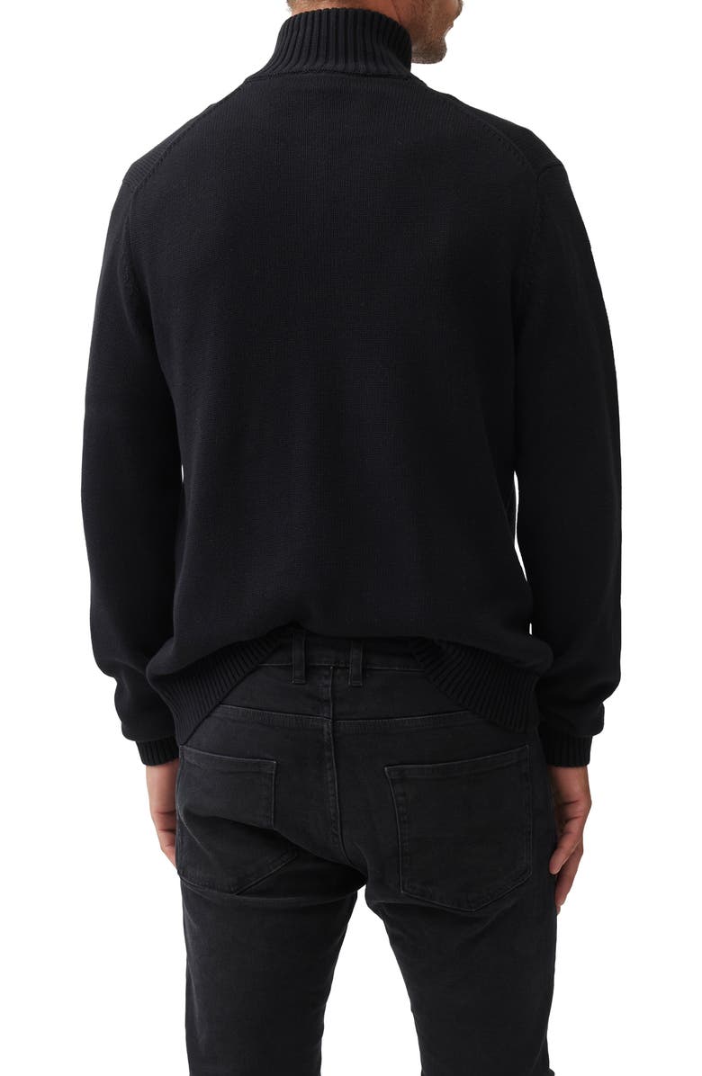 Rodd & Gunn Merrick Bay Quarter Zip Sweater, Alternate, color, Onyx